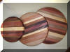 Round Laminated cheese / chopping boards